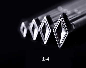 Leder-Kunstleder-Schnitzerei-Druck Diamant-Muster