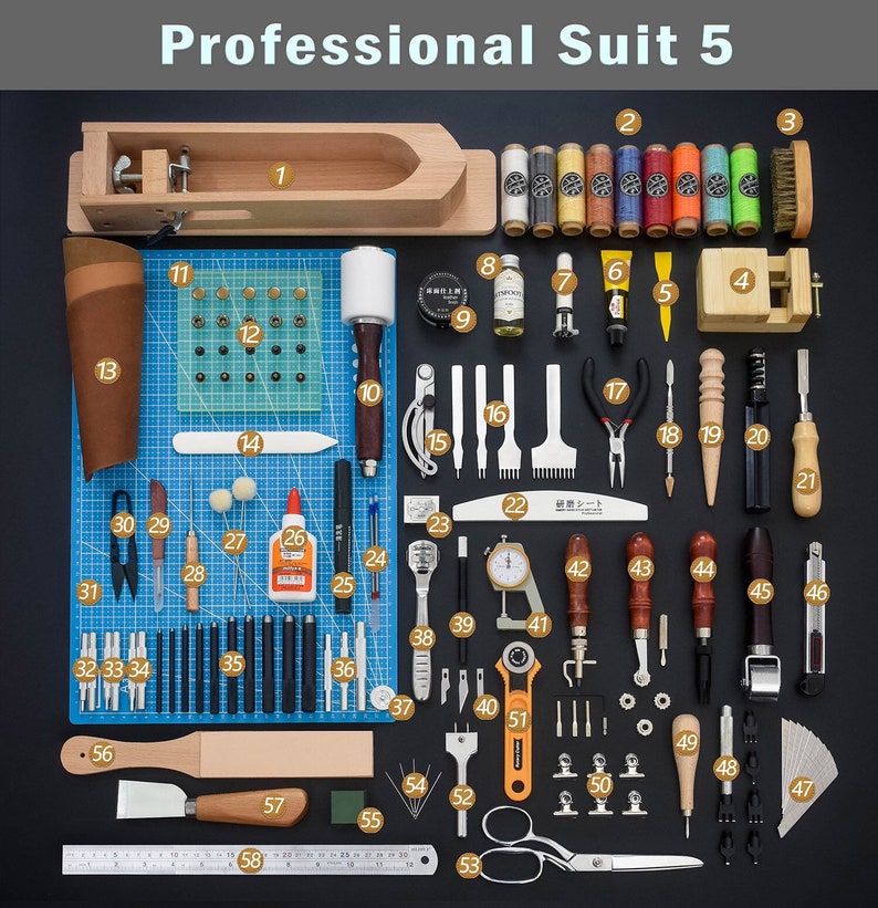 High Quality Leather Working Tools Leather Craft Sewing DIY Etsy