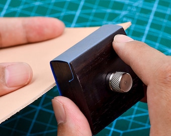 Sandalwood sandpaper clip handmade diy leather tool clip sandpaper frame leather edging block vegetable tanned leather edge banding