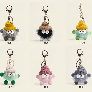 Mink Keychain Handmade Keychain DIY Pendant Small Mink Fur Ball Chain