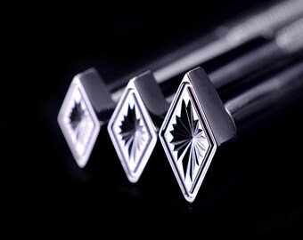 Leder-Kunstleder-Schnitzerei-Druck Diamant-Muster