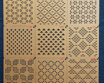 Sashiko Template Square Template Semicircle Template Twill Template Marking Template【20 Types】