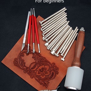 Leather Art  Leather Carving Printing Tools Rotary Cutter Tool Set  Handwork DIYLeather Goods