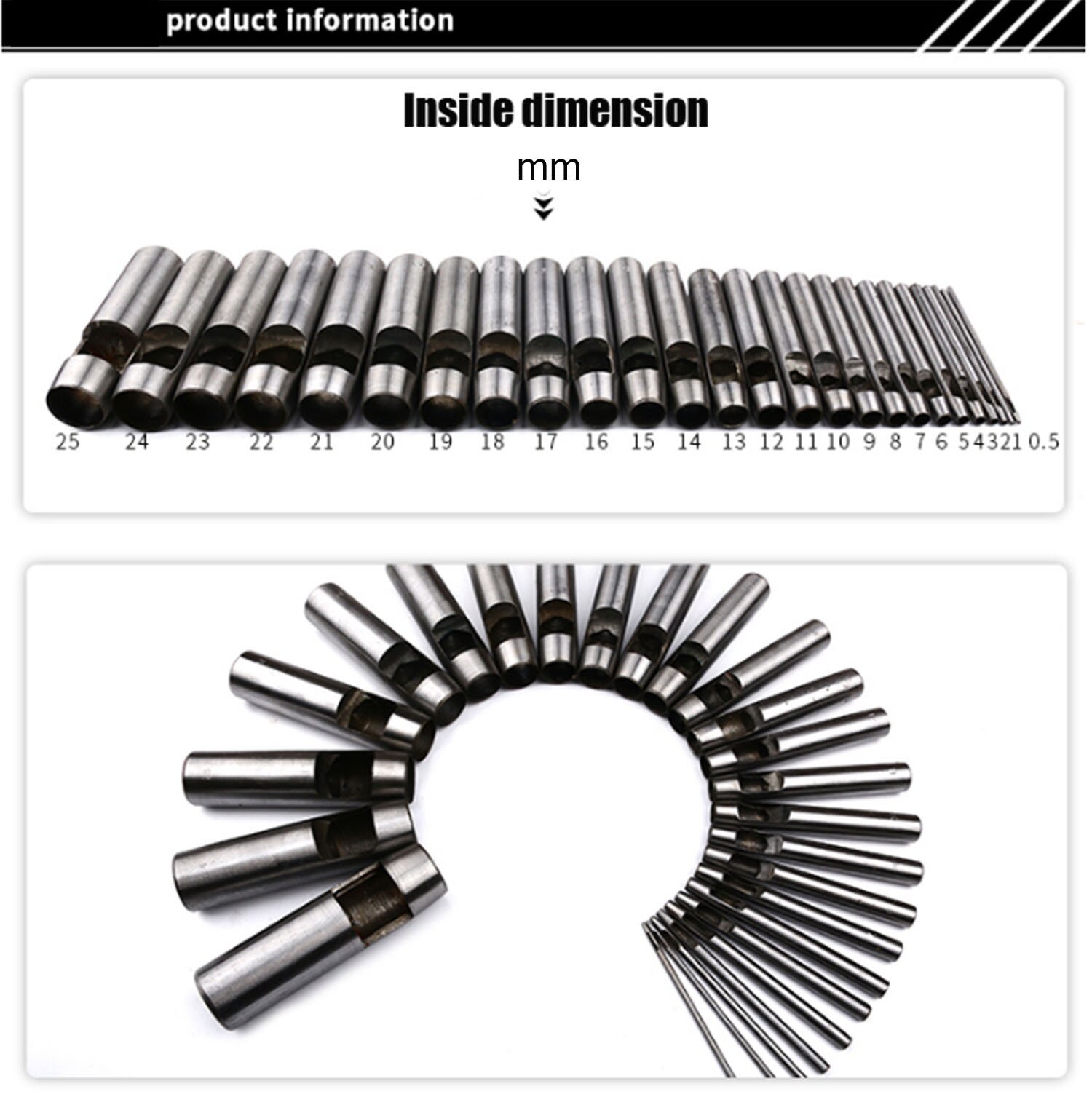 Quality High 45 Steel Leather Punch Hole Puncher Round Hole Etsy