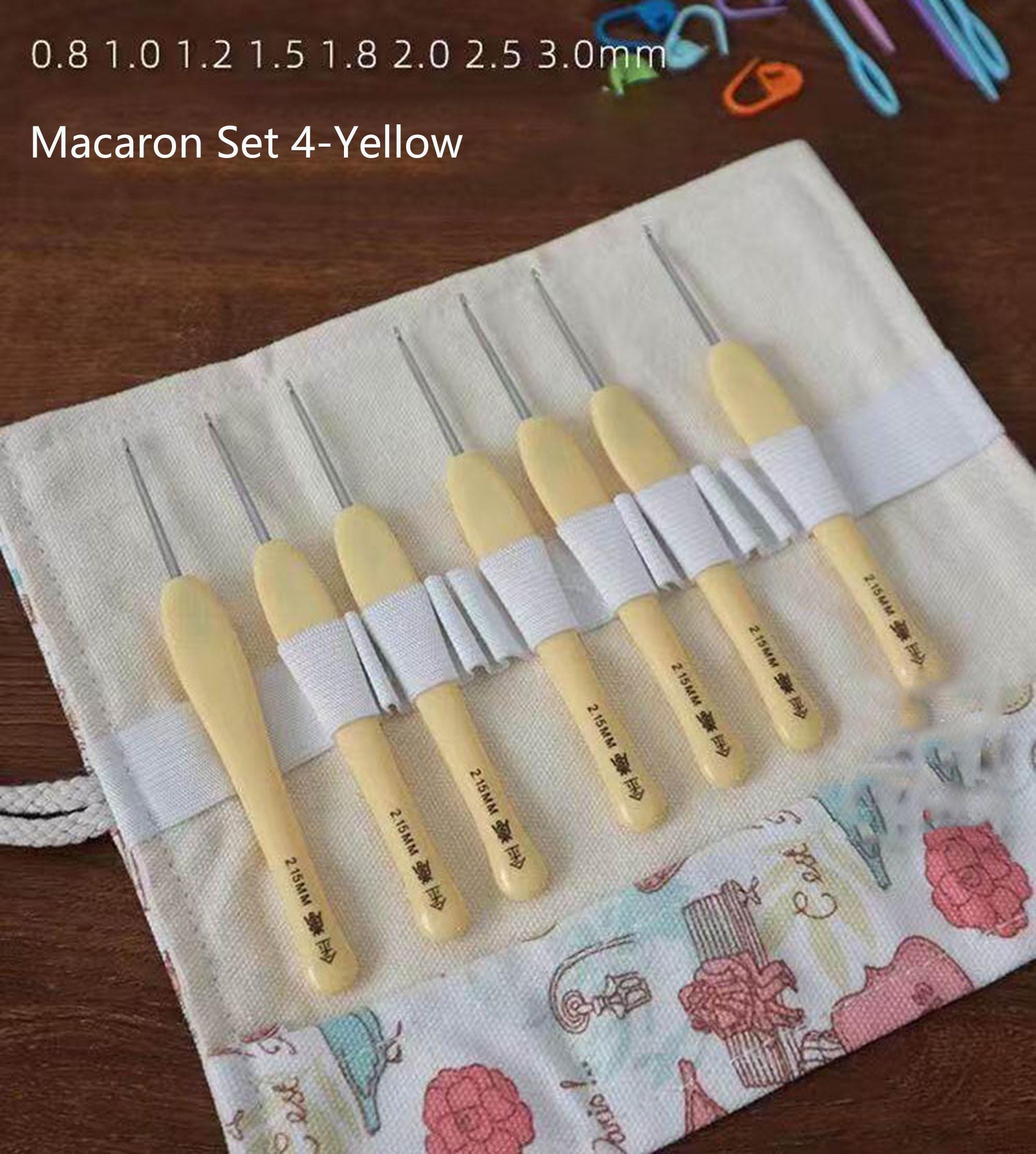 Jin Lan Macaron Resin Handle Crochet Hook 0.8mm-4.0mm Ergonomic