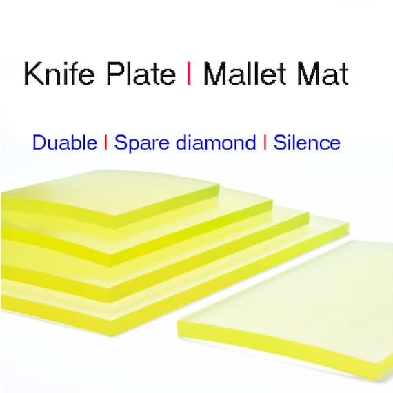 Customized Buff-transparent  Cutting Mat | Multi punching board | A Quality PE Cutting Board for Leather Handworking | Leather craft tools
