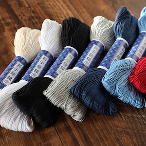 Sashiko Thread Sashiko Tools Pure Cotton Thread(S1-S7)