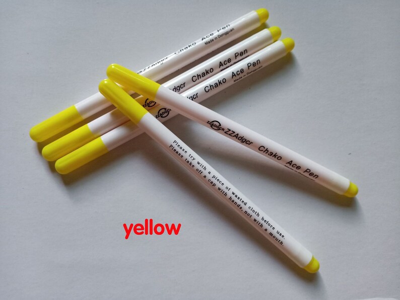 7 Colors Adger Water Soluble Pens Water Erasable Marking Pen Etsy