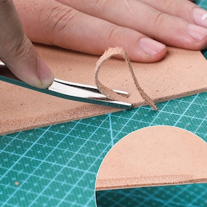 Leather Wide Shovel Hand DIY Leather Edge Thinning Tool Edge Trimmer Wide Shovel Thinning Knife