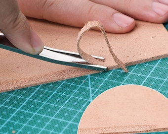 Leather Wide Shovel Hand DIY Leather Edge Thinning Tool Edge Trimmer Wide Shovel Thinning Knife
