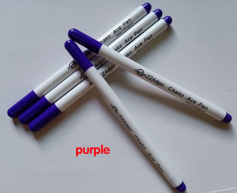 7 Colors Adger Water Soluble Pens Water Erasable Marking Pen Etsy