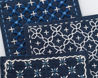 Sashiko Kit Tea Mat Kit Table Mat Sewing Kit Coaster Kit Cup Mat Kit