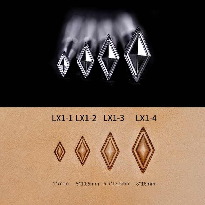 Leather Art Leather Carving Printing Diamond Pattern - Etsy