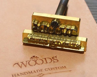 Custom Messing Leder Stempel, Brandeisen, Prägestempel (12 mm)