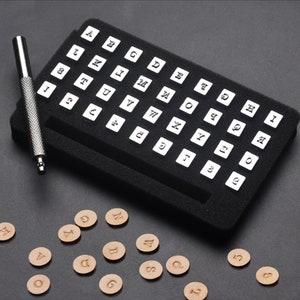 36pcs Metal Steel Stamp Alphabet Letters 3&6mm Tool Punch Stamping
