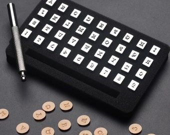 36pcs Metal Steel Stamp Alphabet Letters 3&6mm Tool Punch Stamping