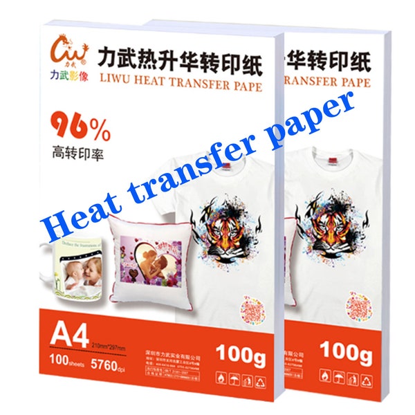 100 Sheets A4/A3 Inkjet Iron-On Heat Transfer Paper