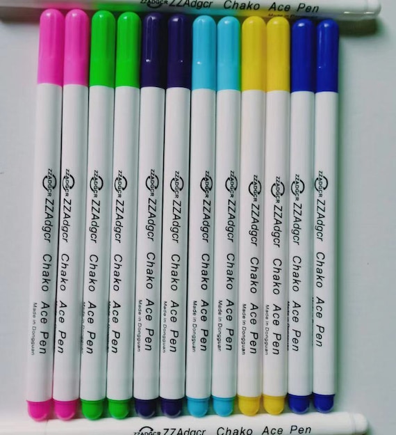 7 Colors Adger Water Soluble Pens Water Erasable Marking Pen Marking Pen  Pattern Transferring Fabric Marker Pen Embroidery Cross Stitch 