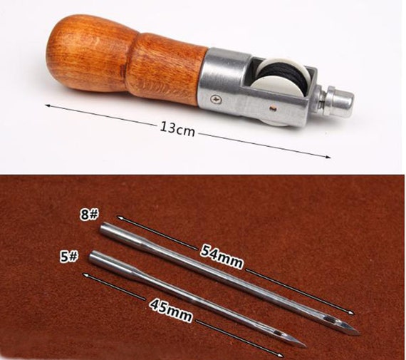 1 Set Hand Made Leather Sewing Needle Machine, Leather Stitching Tools,  Leather Craft Tool, Hand Stitching Device, Using for Leather Working 