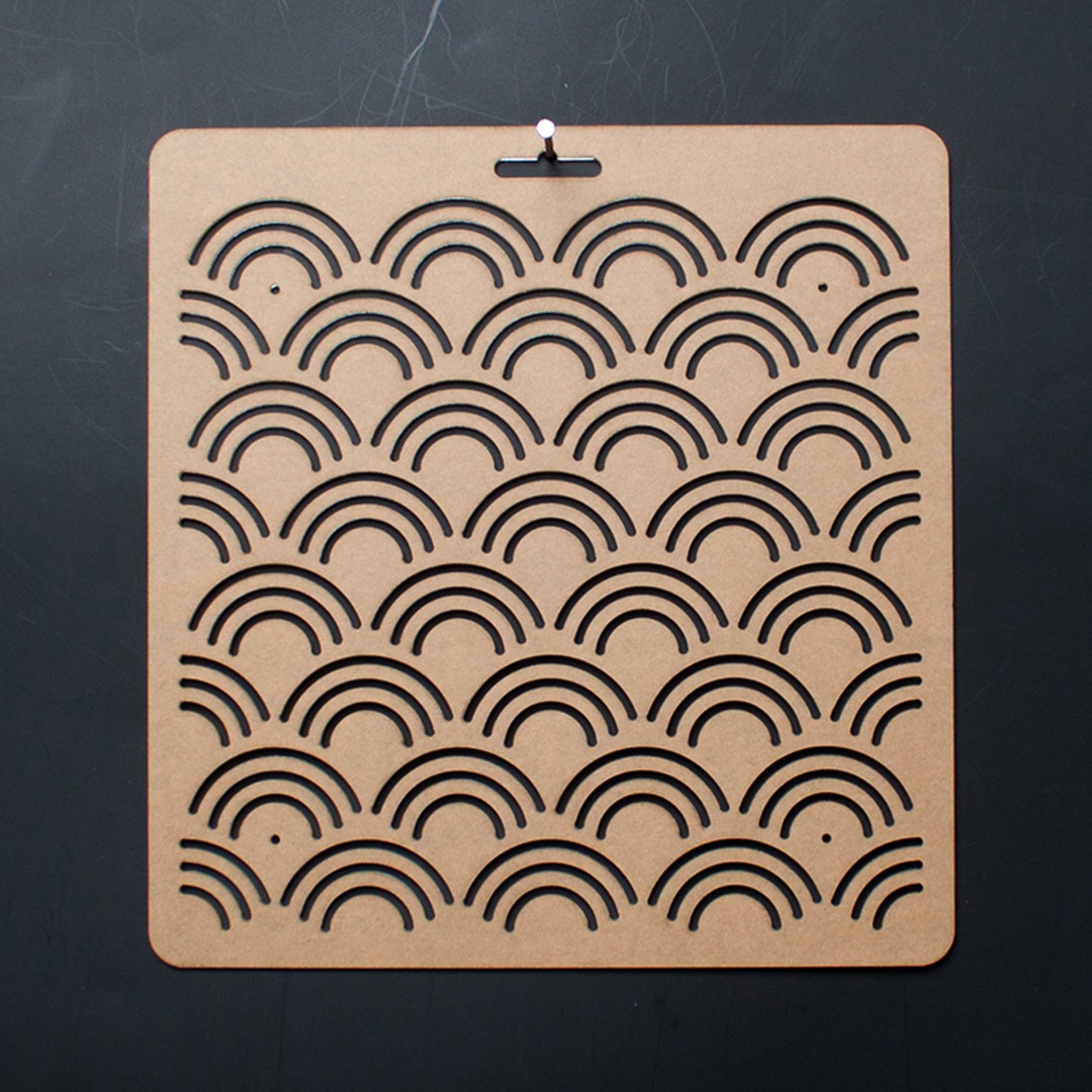 Sashiko Template Square Template Semicircle Template Twill Template