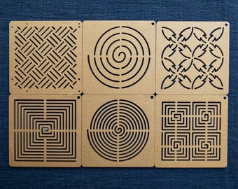 Sashiko Template Square Template Semicircle Template Twill Template Marking Template【6 Types】