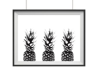 Poster 3 x PINEAPPLE A4