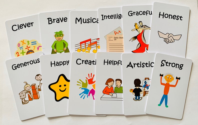 Free Character Strength Cards Printable