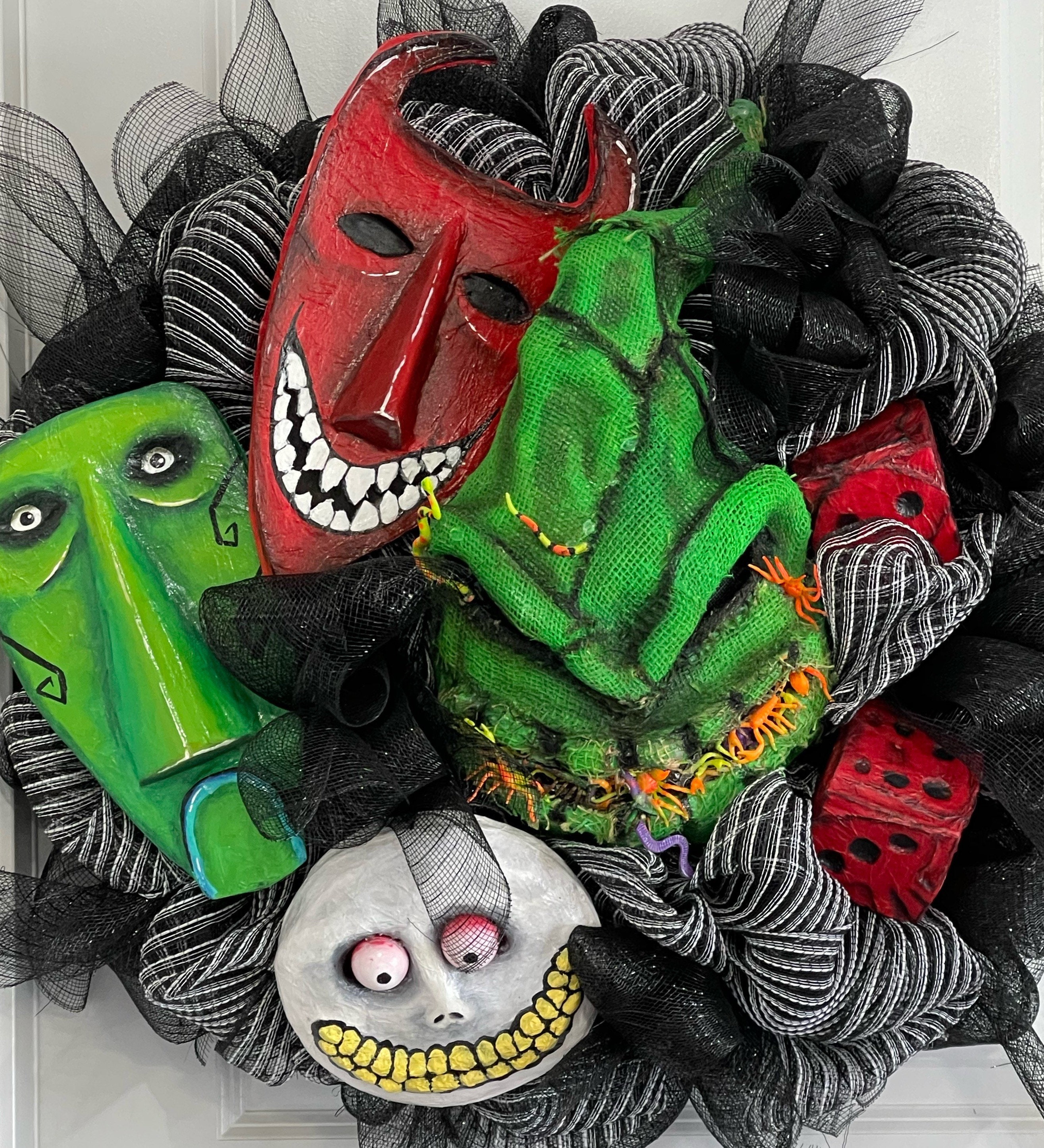 Nightmare Before Christmas Inspired Wreath. This is Halloween - Etsy
