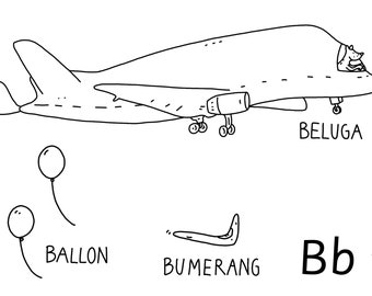 ABC - 28 Fliegerkarten (PDFzum selbstausdrucken)