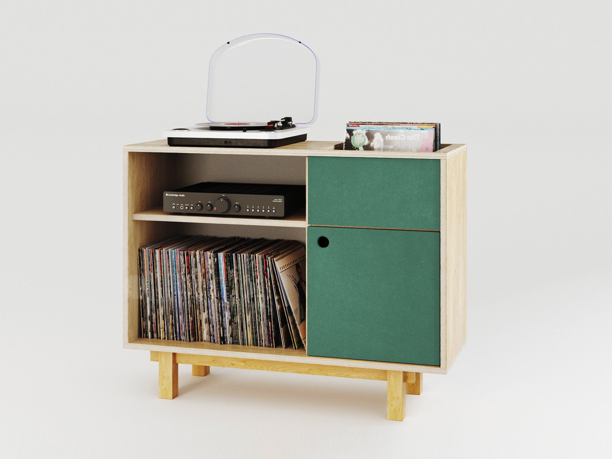 DIY - Fabriquer un meuble tendance rangement de vinyle en OSB