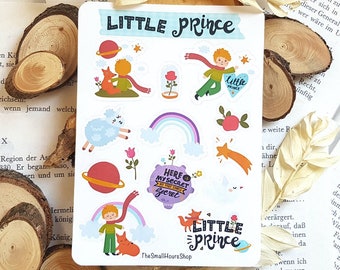 Feuille d’autocollants – Le Petit Prince – Autocollants Bullet Journal – Autocollants planificateur – Autocollants Scrapbook – Autocollants - Feuille d’autocollants