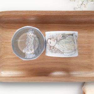 Elegante PET-tape Pion | Voorbeeldlus 100 cm met 12 meisjesontwerpen