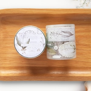 Lily Of The Valley PET-tape | Voorbeeldlus 100 cm met delicate lelietje-van-dalen-ontwerpen Leelajournals-tape