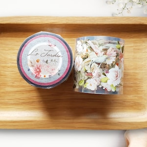Le Jardin PET Tape Bloemen en Kolibries | Monsterlus 100 cm