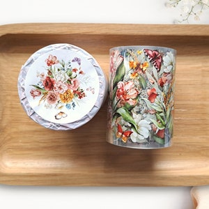 Floral Wave PET-tape Bloemen Vlinders | Monsterlus 100 cm