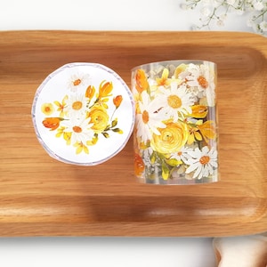 Gouden bloesem PET-tape bloemen | Monsterlus 100 cm