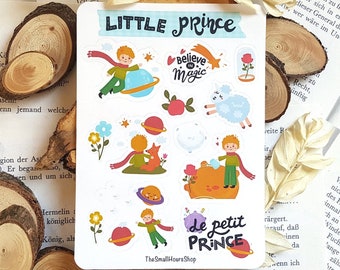 Feuille d'autocollants - Le Petit Prince - Bullet Journal Stickers - Planner Stickers - Scrapbook Stickers - Stickers - Sticker Sheet