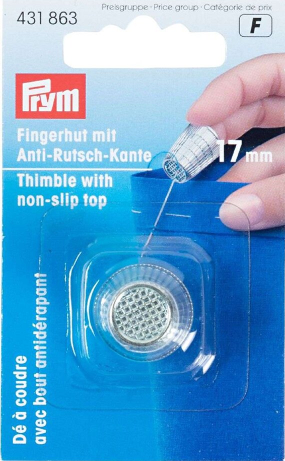 17 mm Fingerhut Metall Silberf