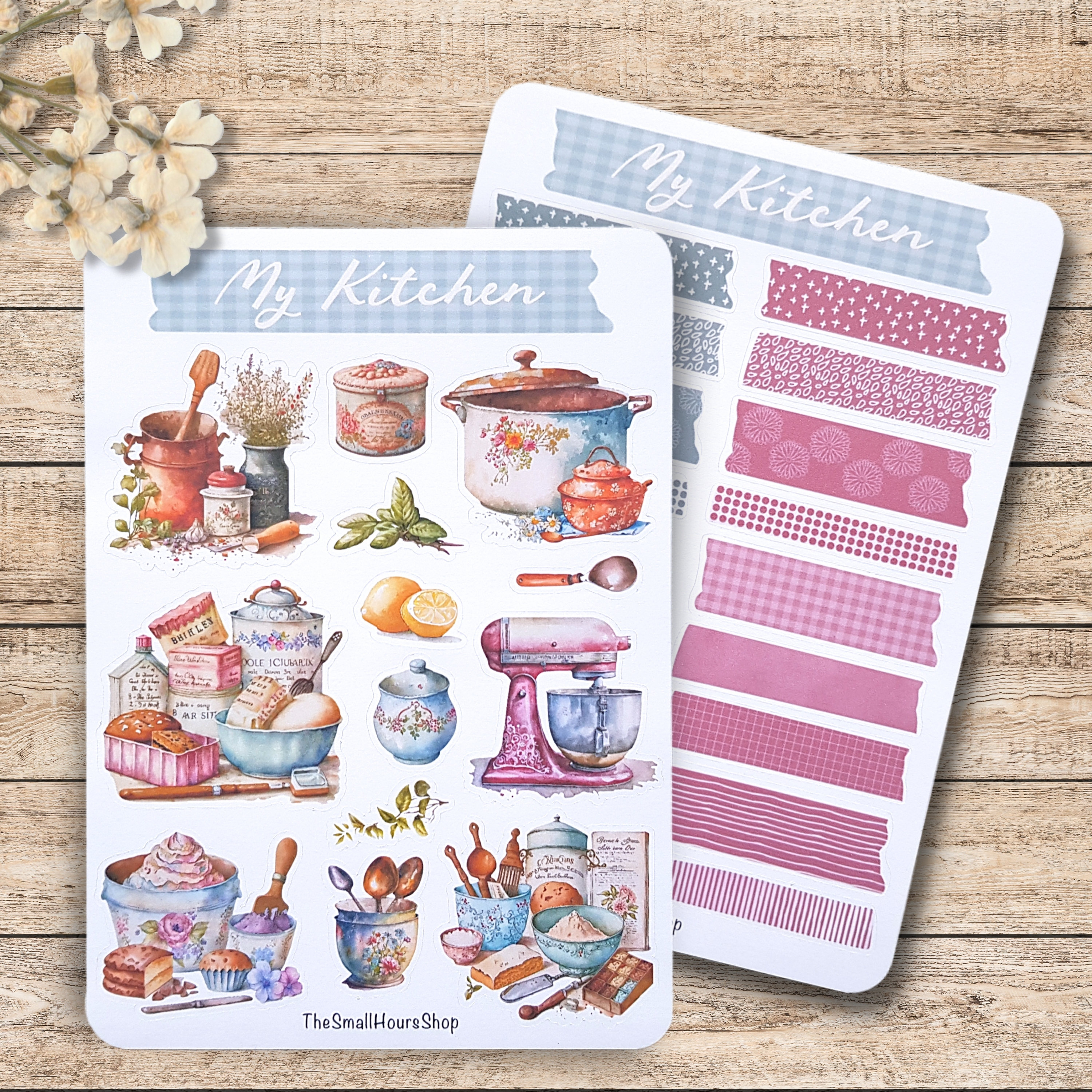 Kitchen Chart Sticker Sticker Sheet My Kitchen - Sticker Kitchen Vintage, Sticker Sheet ...