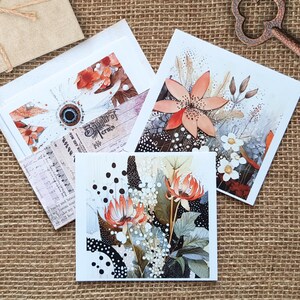 Set di adesivi per sfondo fiori autunnali di 6 - 6 adesivi per sfondo trasparenti per collage di diari, adesivi della serie Garden Girls