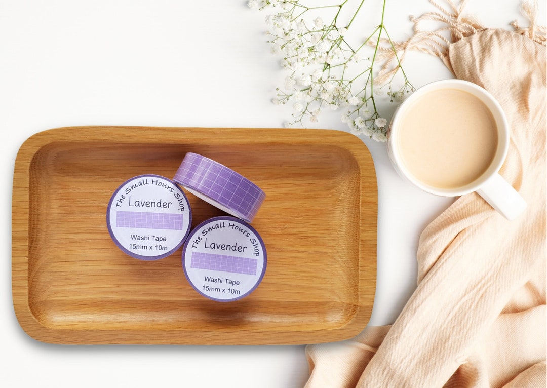 Washi Tape Lavender Check Pattern, Grid Pattern, Checkered Lavender ...