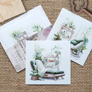 Spa Day Green Background Sticker Ensemble de 6 - 6 autocollants de fond transparents pour les collages de journaux, autocollants transparents Wellness Day Green