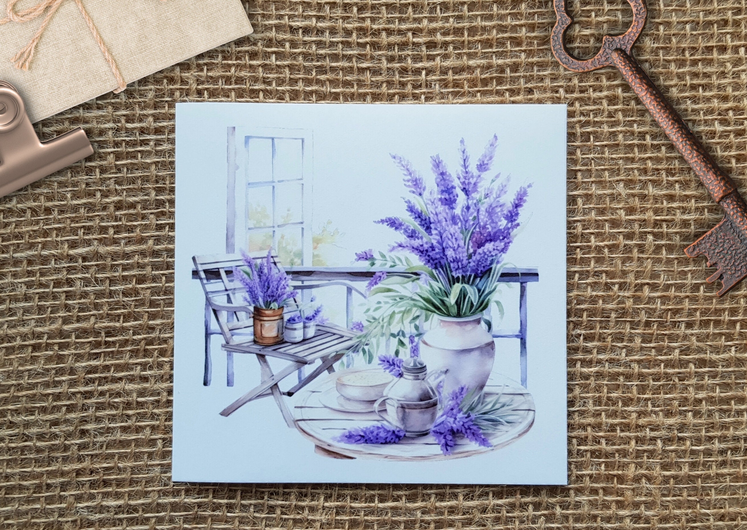 Lavender Balcony Background Stickers, Set of 6 - 6 Transparent ...