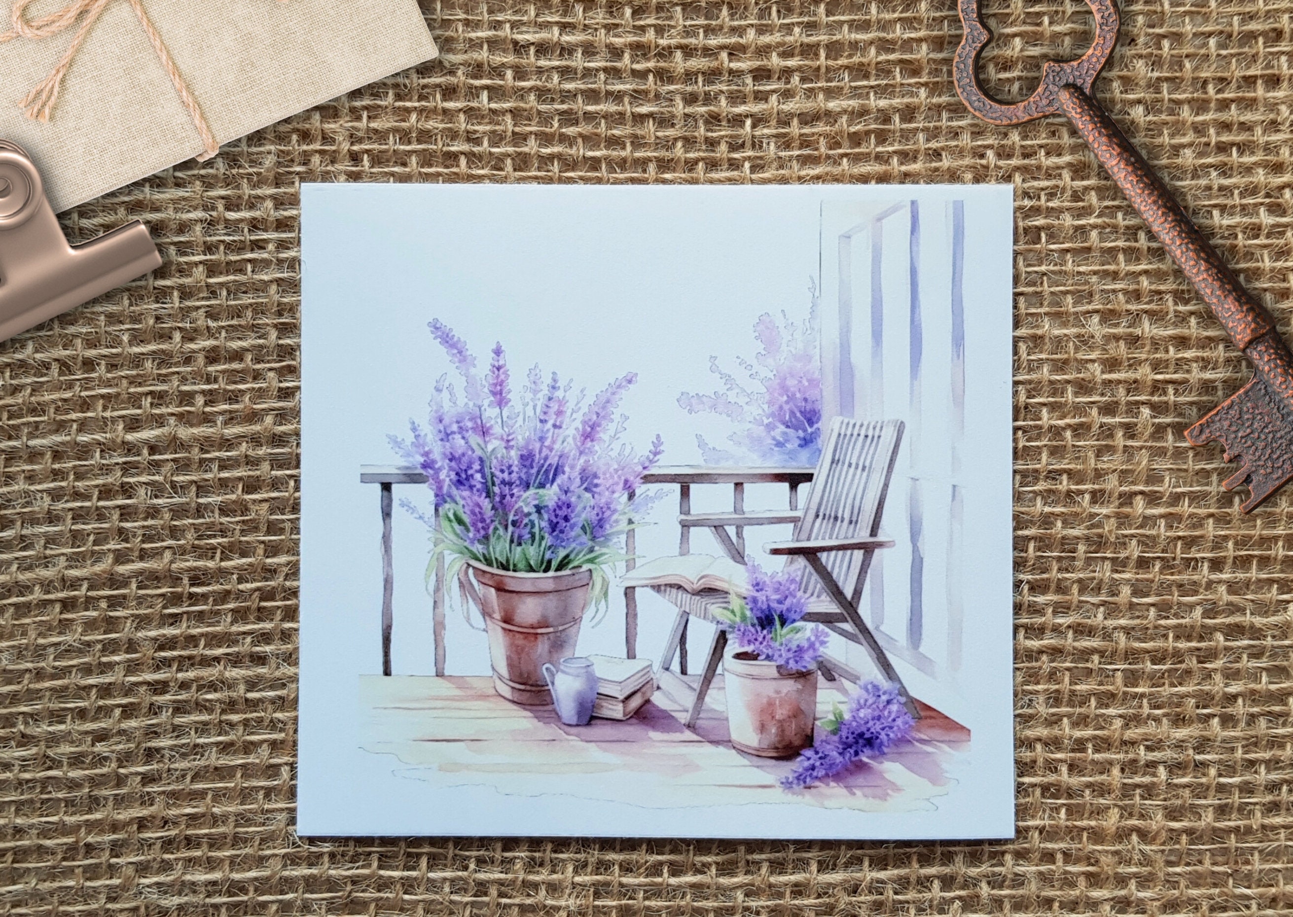 Lavender Balcony Background Stickers, Set of 6 - 6 Transparent ...