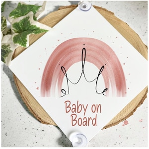Princess On Board Sign,Prince On Board, Princess Prince Rainbow Sign, Baby On Board Car Sign