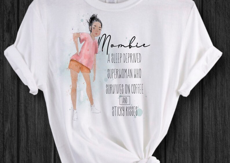 T-shirt personnalisé pour maman, T-shirt pour maman fatiguée, maman maman, cadeau pour maman, cadeau de Noël BLACK HAIR