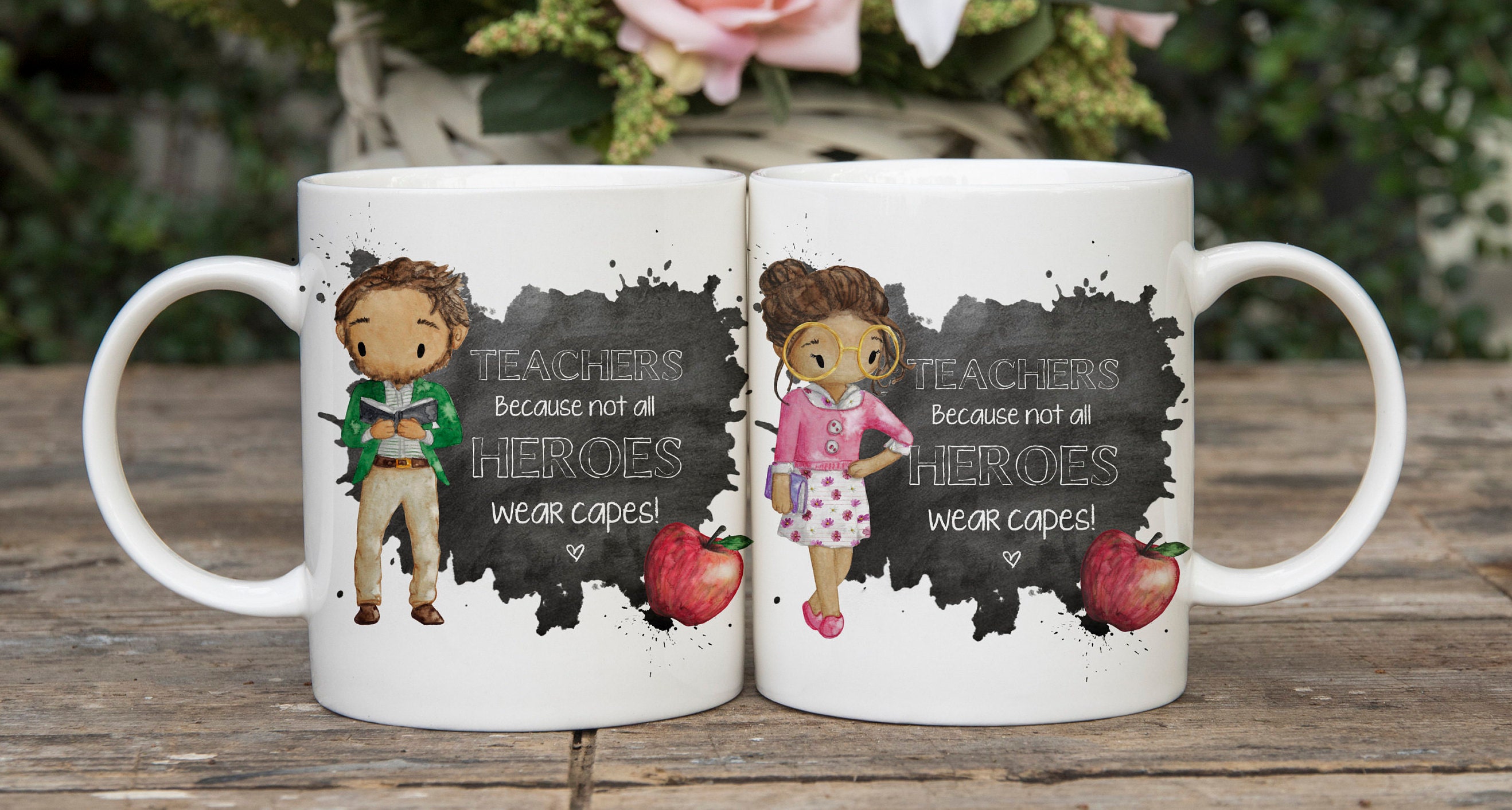 Personalised teacher Mug Gift Set Etsy