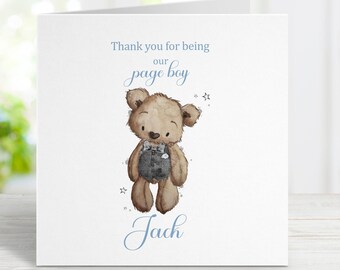 Page Boys Thank You Gifts Personalised Super Hero Page Boy Wedding Thank You 