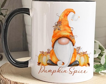 Autumn Gonk Mug, Personalised Autumn Mug, Pumpkin Spice Mug, Hot Chocolate Mug, Autumn Home Decor, Autumn Gift