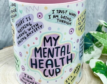 My Mental Health Mug, Birthday Gift, Positivity Gift, Mental Health